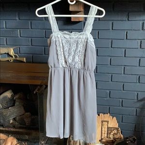 Gray, polyester and lace Xhilaration dress - M